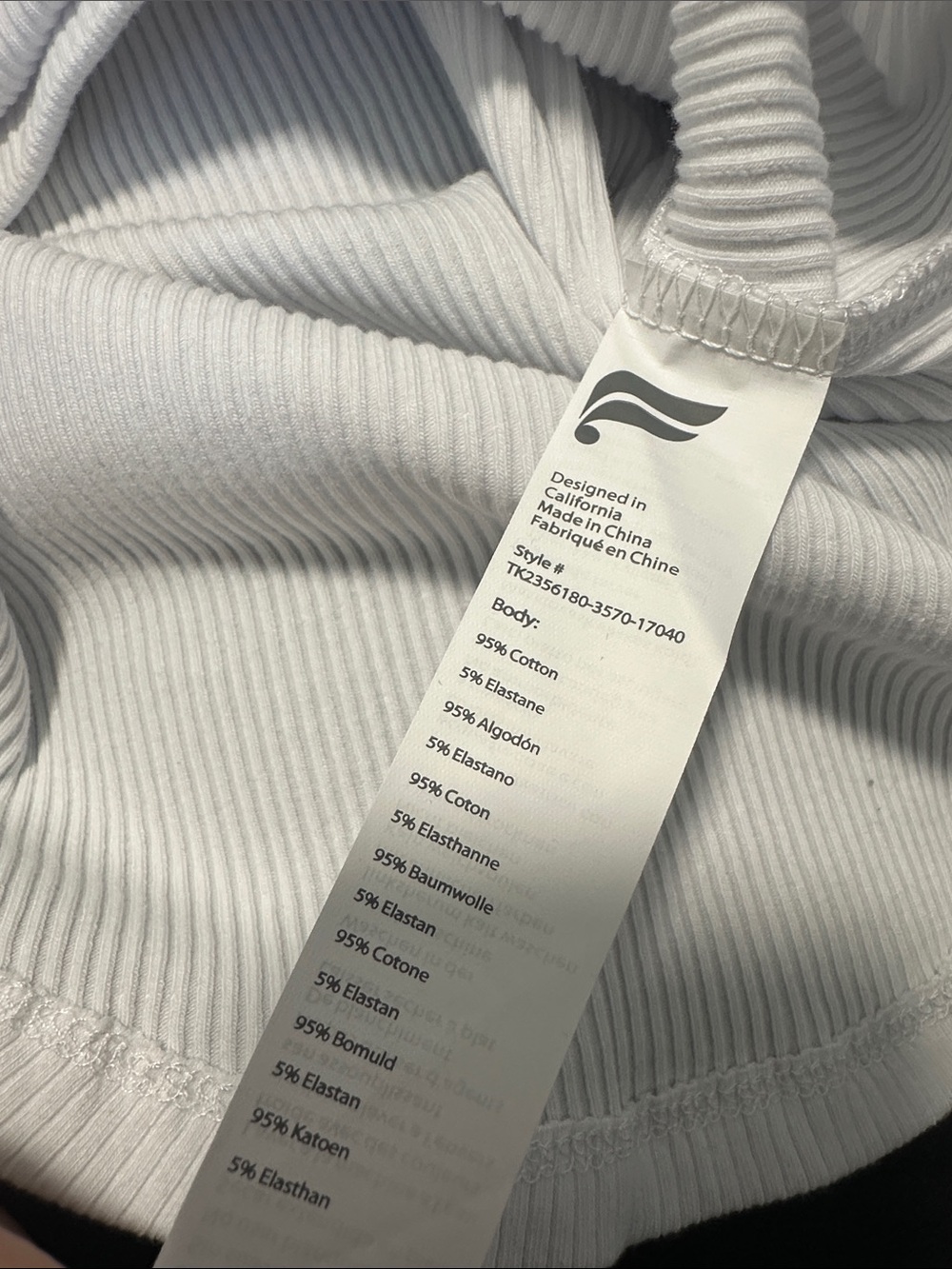 🧁 NWT Fabletics Ribbed Tank Top - Picture 4 of 4